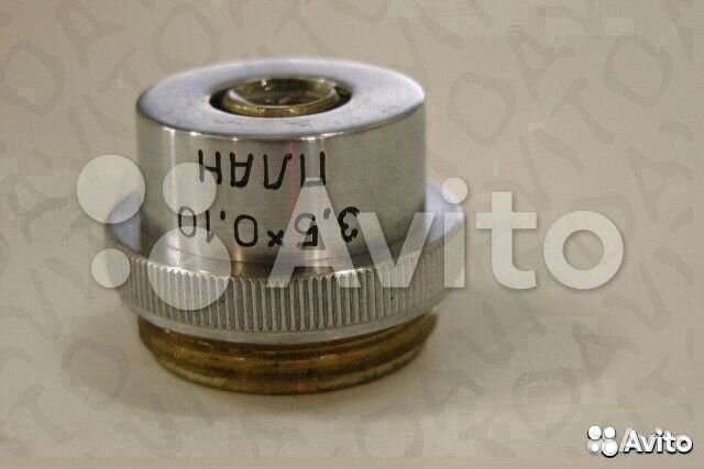 Микроскоп, Объектив 3.5Х 0.10 план ломо