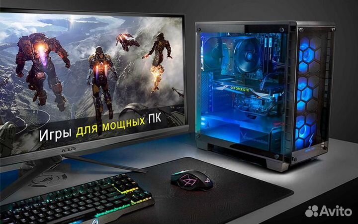 Игровой Компьютер Ryzen 5/ Gtx 1080/ 16Gb/ 1Tb