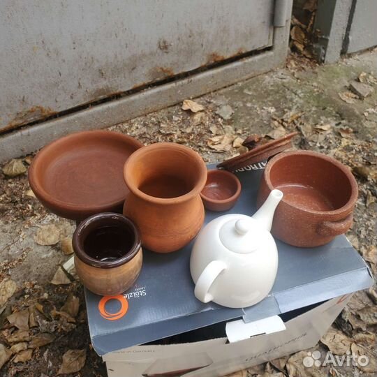 Разные глиняные посуда для Грузинской кухни