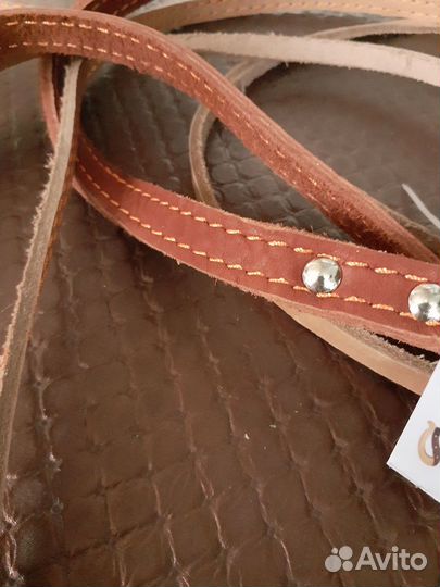 Поводки нат.кожа