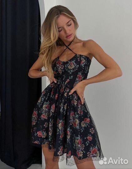 Платье летнее женское в цветочек