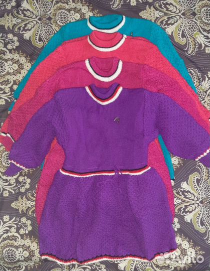 Платье вязаное для девочки