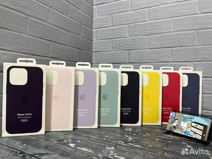 Силиконовые чехлы iPhone 14pro/pro max