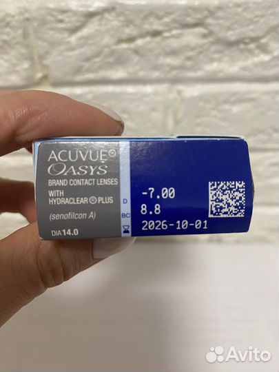 Линзы acuvue oasys - 8 шт 7.0 8.8