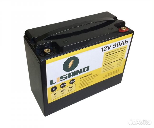 Аккумулятор Li Ion lisano 12V 90Ah