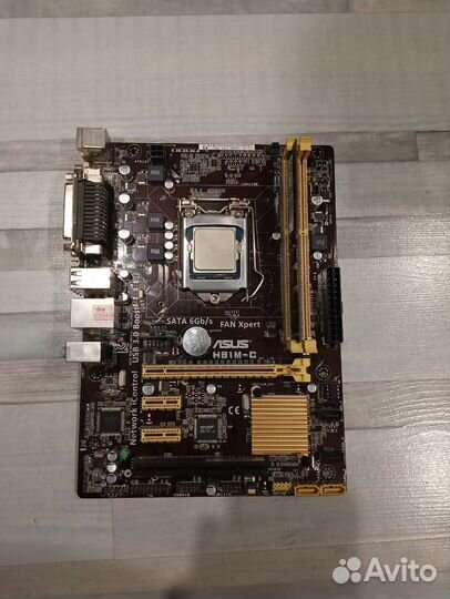 Материнская плата + проц + 8gb d3 + кулер