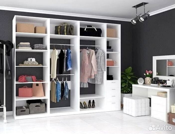 Гардеробная на заказ от производителя