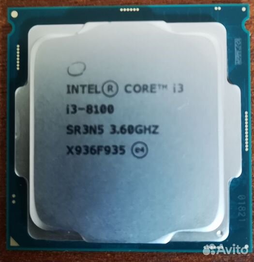 Процессор Intel Core i3-8100