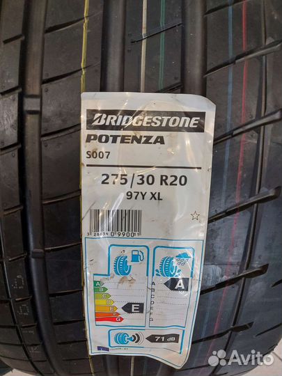 Bridgestone Potenza S007 275/30 R20 и 245/35 R20