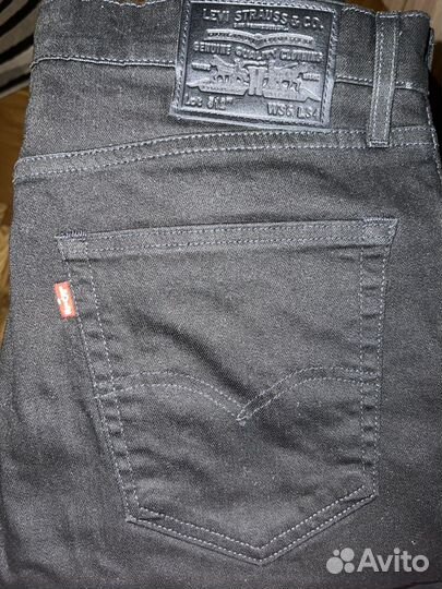 Оригинальные Джинсы Levi's 512 черные мужские