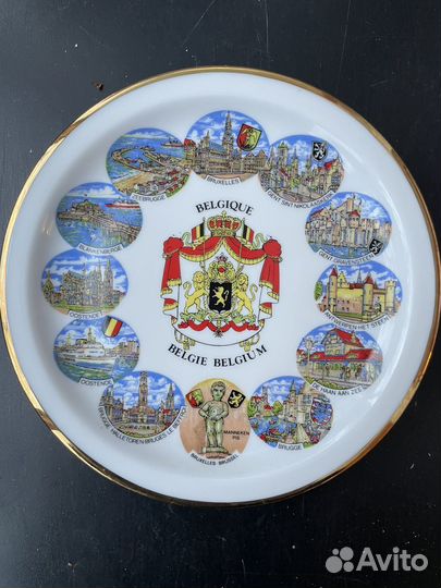 Тарелки настенные Бельгия, Люксембург и др