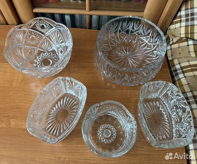 Продам салатники хрустальные