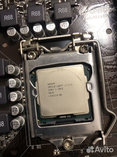 Комплект плата Asus P8H77-M i3-2120 dddr3 8Gb + ра