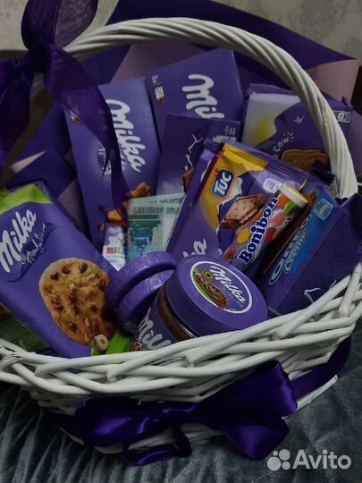 Корзина сладостей Милка