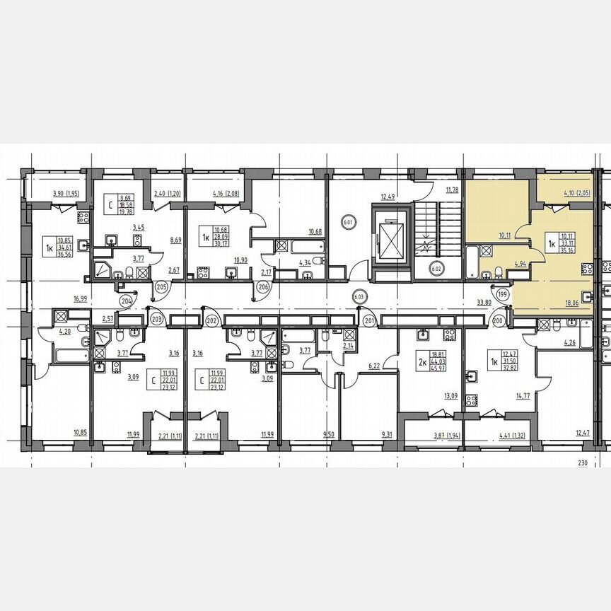 1-к. квартира, 35,2 м², 6/12 эт.