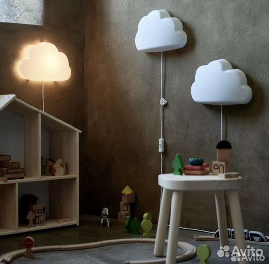 Икеа новый ночник светильник детский облачко