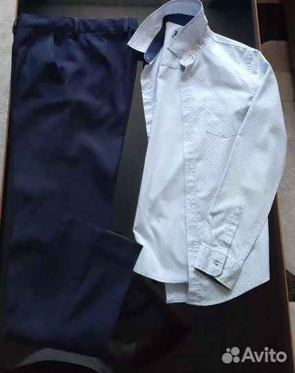 Брюки с рубашкой школьные 152