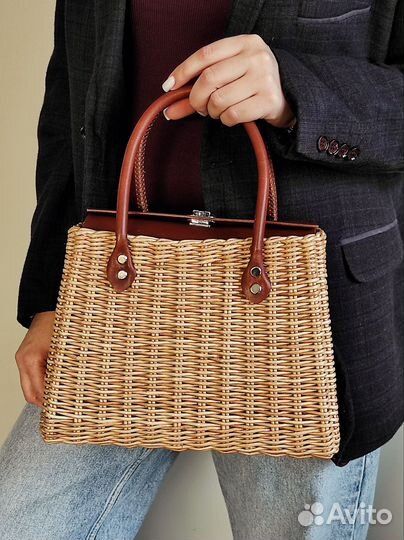 Сумка женская плетеная ручная работа