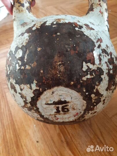 Гиря 16 кг СССР бу