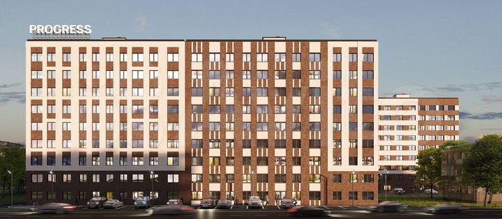 2-к. квартира, 52,4 м², 1/9 эт.