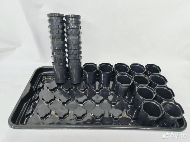 Стаканчики для рассады с поддоном, набор для расса