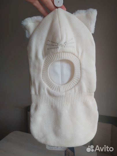 Шапка шлем для девочки зима новая