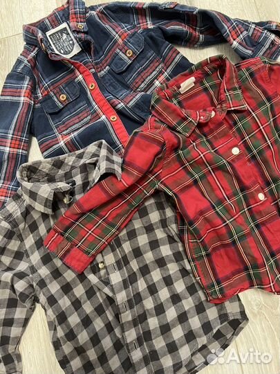 Рубашки для мальчика 9/12 месяцев