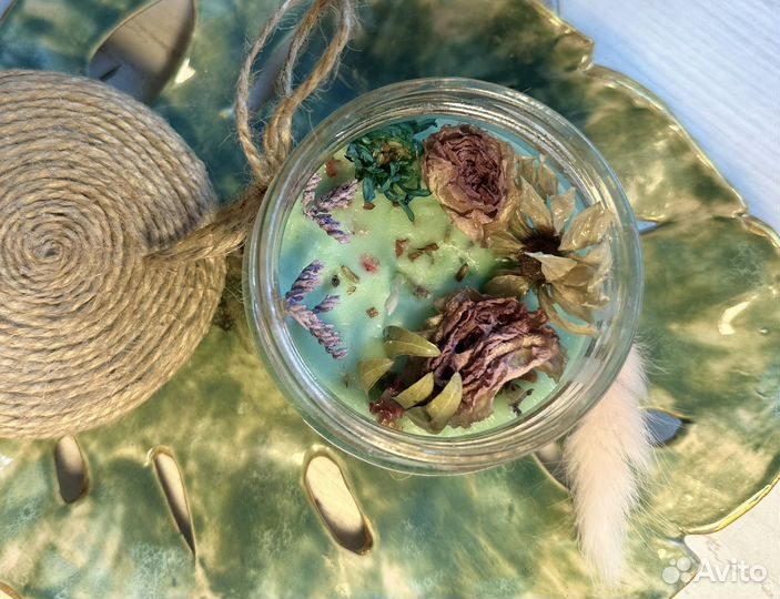 Ароматическая свеча ручной работы