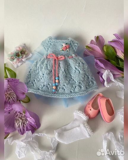 Вязаная одежда для куклы