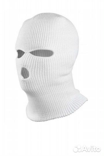 Балаклава белая подшлемник для спорта