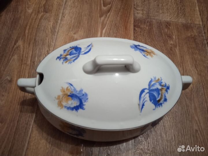Супница фарфор Дулево 1940-1946 г
