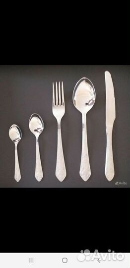 Набор столовых приборов ложки вилки ножи новые
