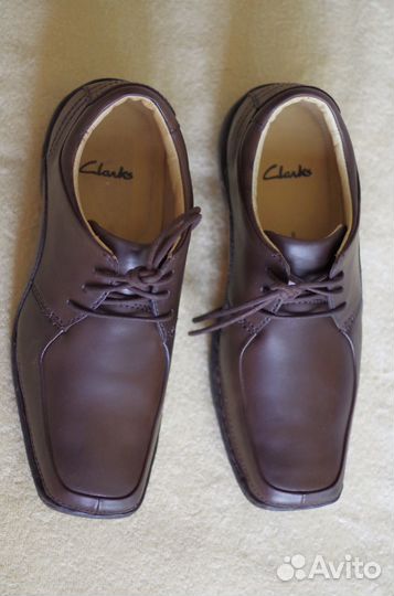 Новые туфли Премиум английск.Clarks нат кожа р.42