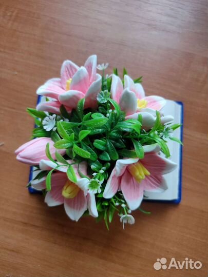 Букет из мыльных цветов