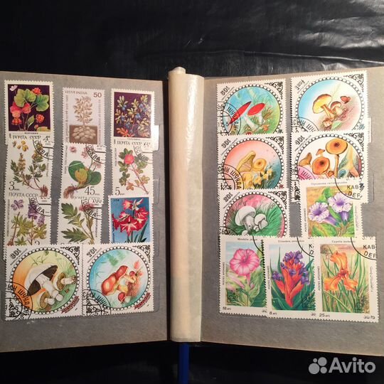 Почтовые марки флора