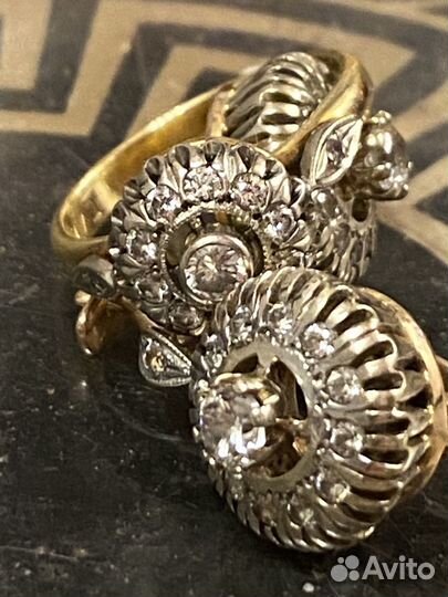 Серьги золотые