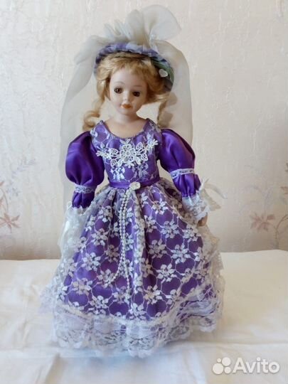 Кукла редкая фарфоровая коллекционная 40 см
