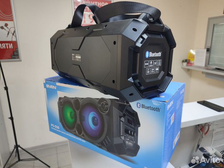 Bluetooth Колонка Sven PS-550 Black