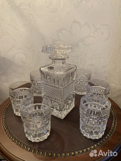 Хрустальный штоф Bohemia