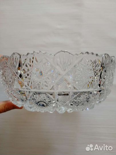 Салатник хрустальный, фруктовница