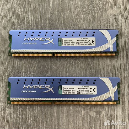 Оперативная память hyperx genesis 2 x 4gb ddr3