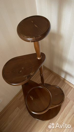 Подставка для цветов деревянная