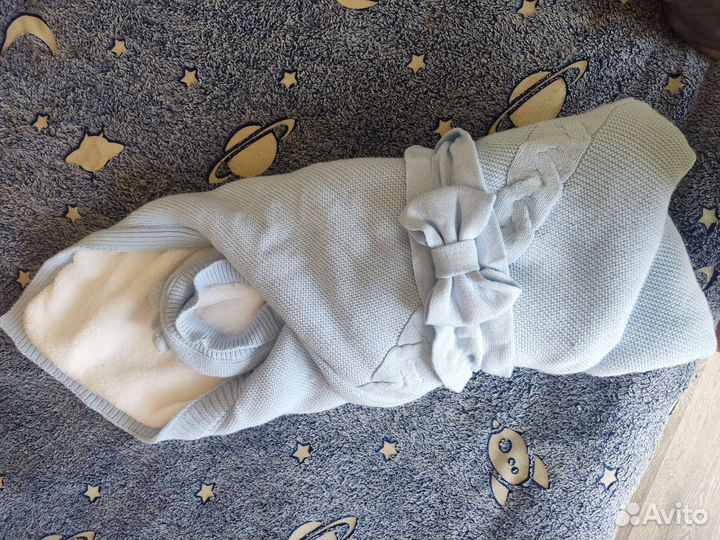 Комплект на выписку для мальчика зима осень