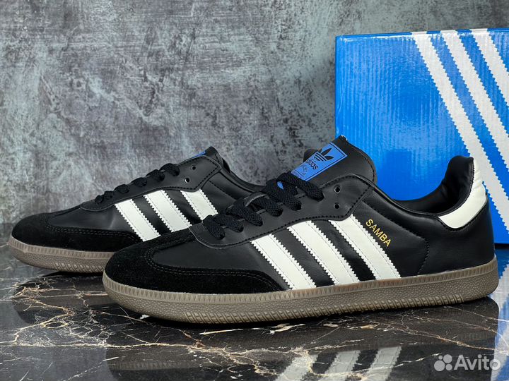 Adidas Samba Black Leather