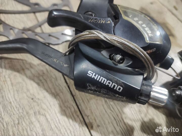 Тормоза с переключатели Shimano для вел.(комплект)