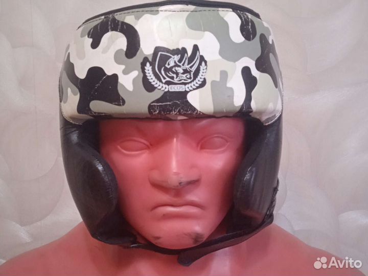 Шлем кожаный для бокса