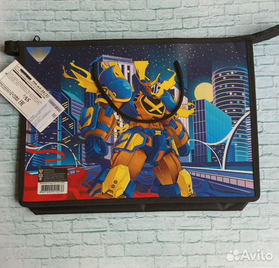 Новая папка-конверт А6 на кнопке, 2 шт