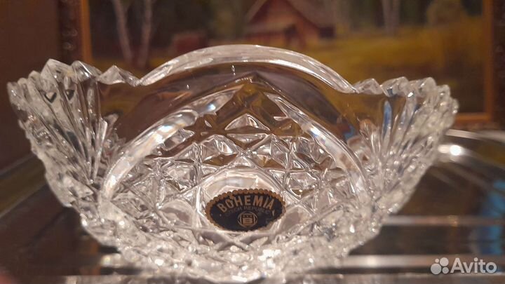 Ваза для фруктов богемия