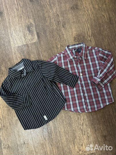 Рубашки на мальчика 80-86см