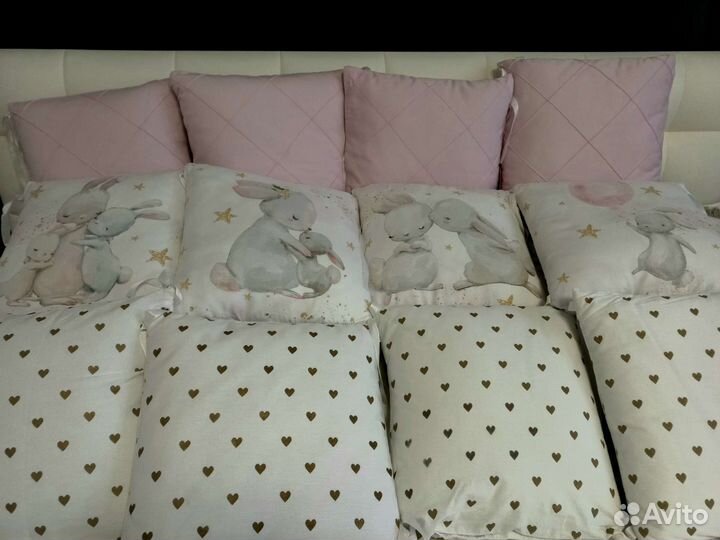 Красивые бортики в кроватку